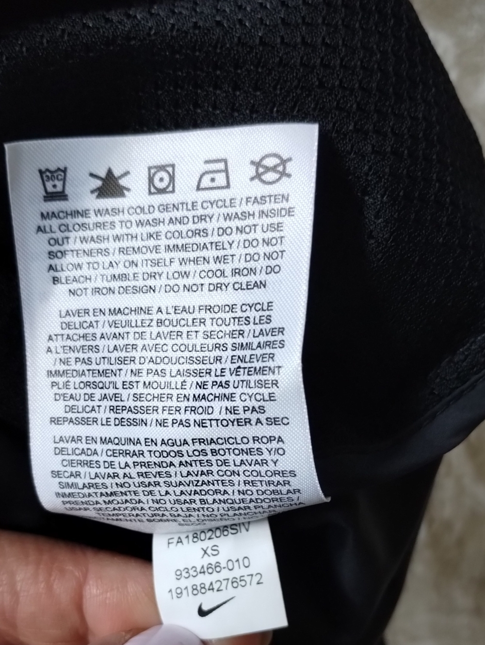 Nike Women's Essential Repel Black Running Jacket XS - Picture 8 of 9